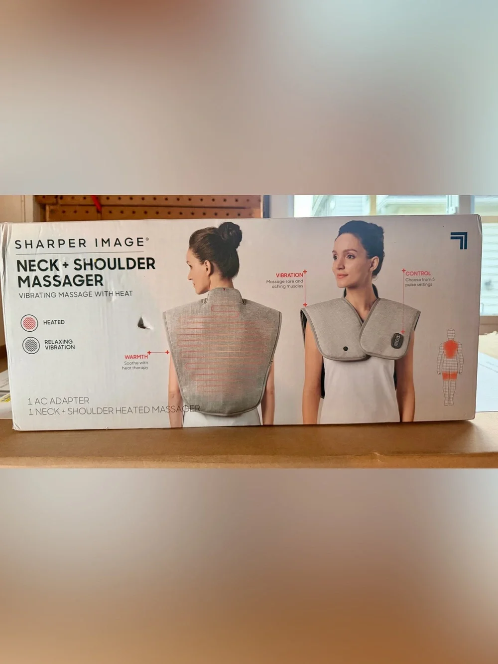 Heated Neck and Back Massager - Gray